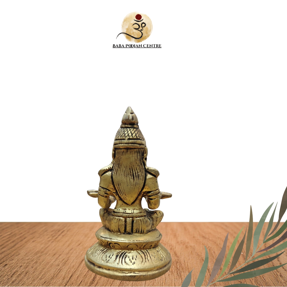 Unique Brass Anapurana Brass Round Chowki For Home Temple | Handicrafted Premium Idol - Image 3