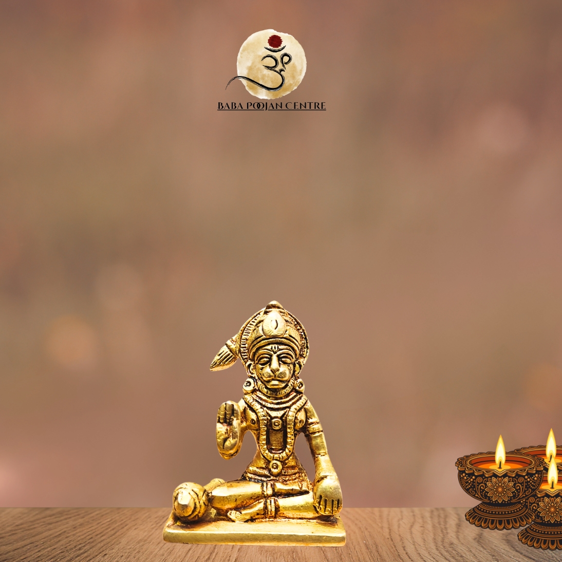 Brass Lord Hanuman Ido
