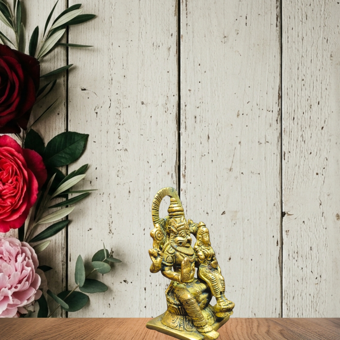 Unique Brass Idol Narshima | Handicrafted Idol for Home Mandir - Image 2