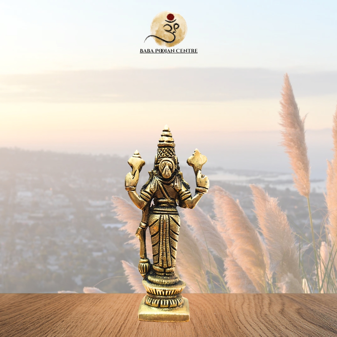 Brass Lord Vishnu Idol - Image 4