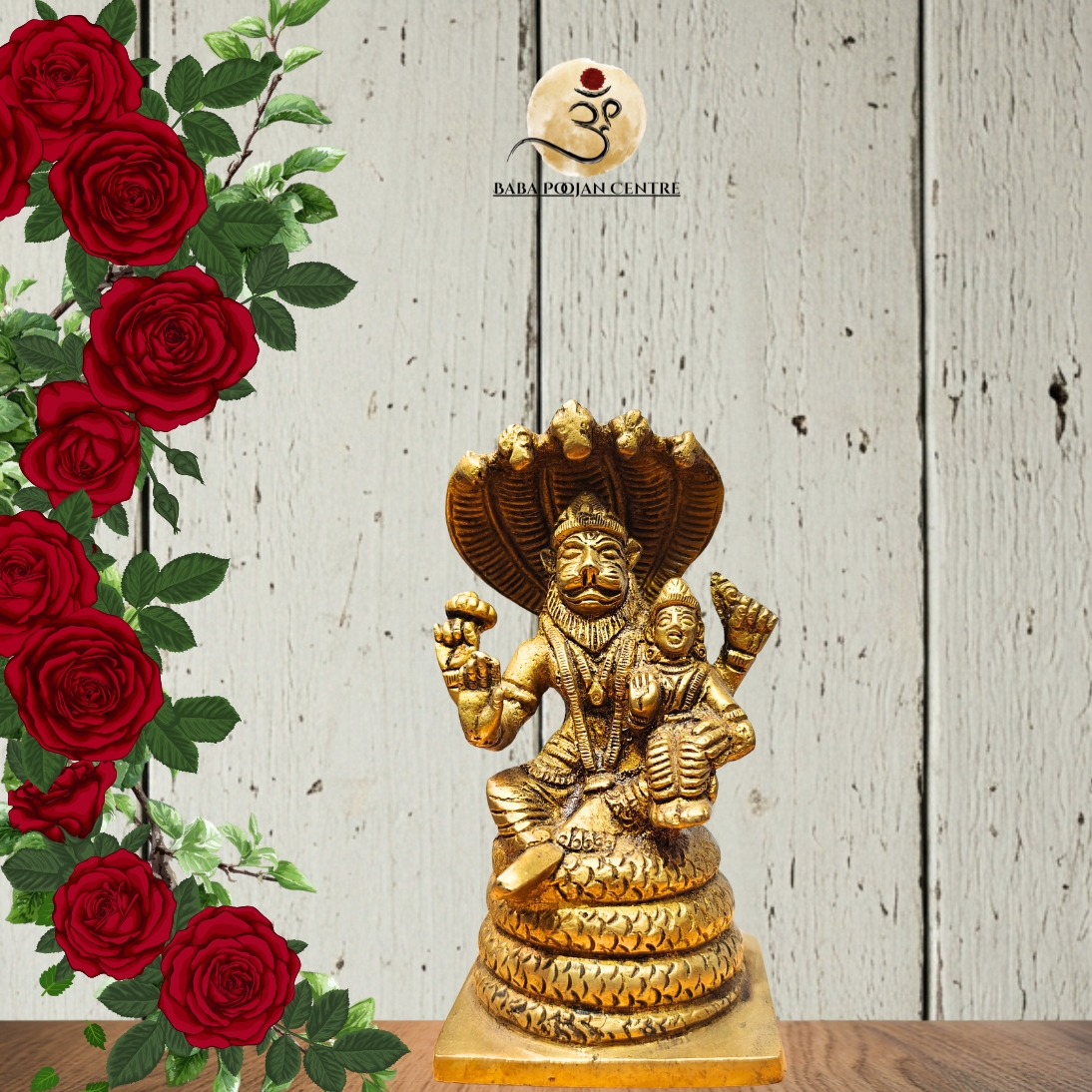 Brass Sheshnaag Prahalad Murti | Handicrafted for Home Temple and Mandir