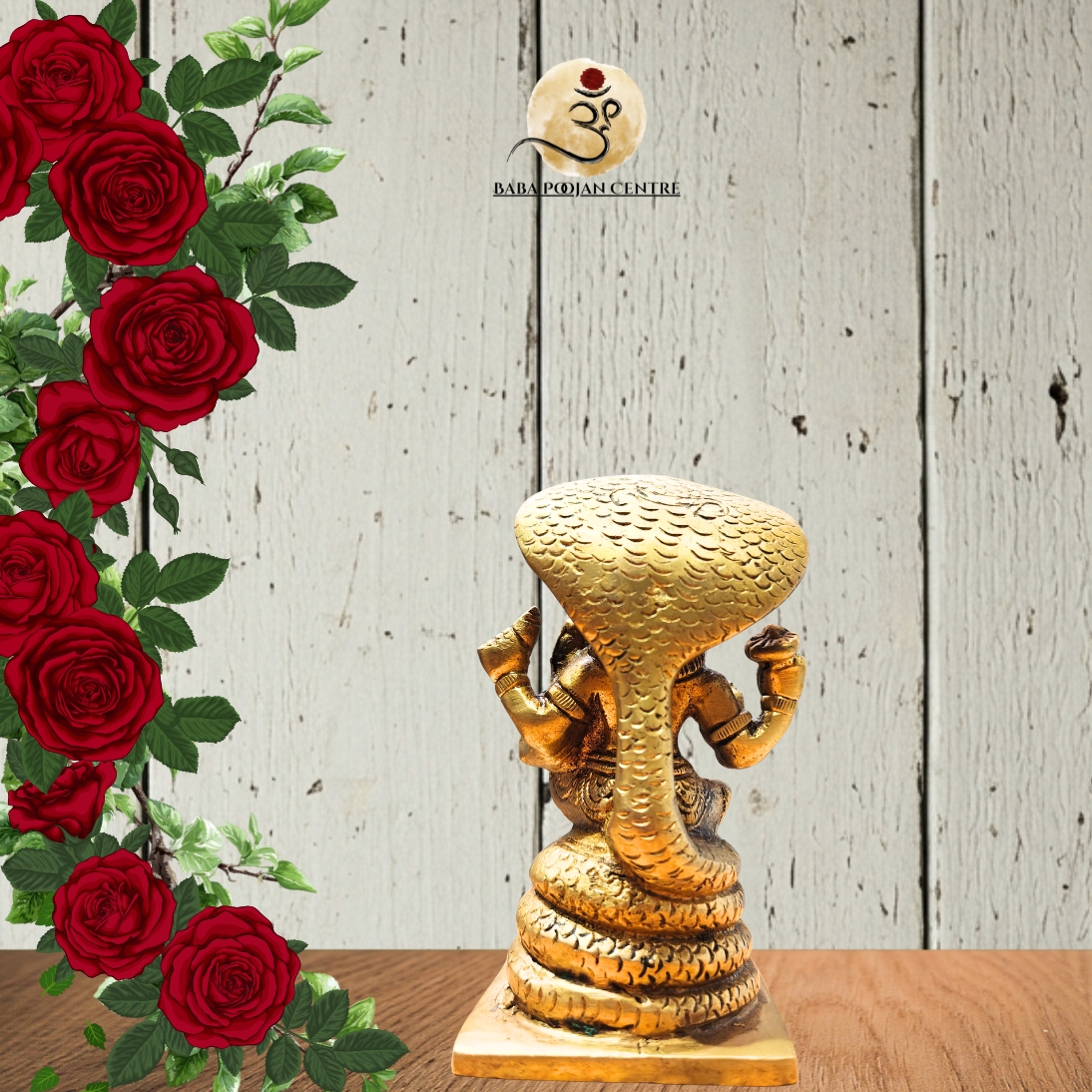 Brass Sheshnaag Prahalad Murti | Handicrafted for Home Temple and Mandir - Image 4