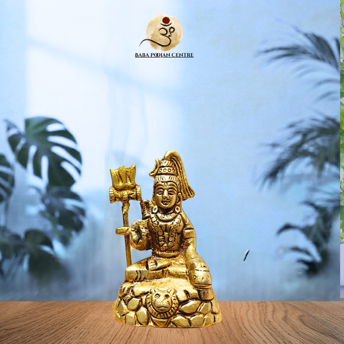 Brass Lord Shiva Idol Supreme Yogi - Image 4