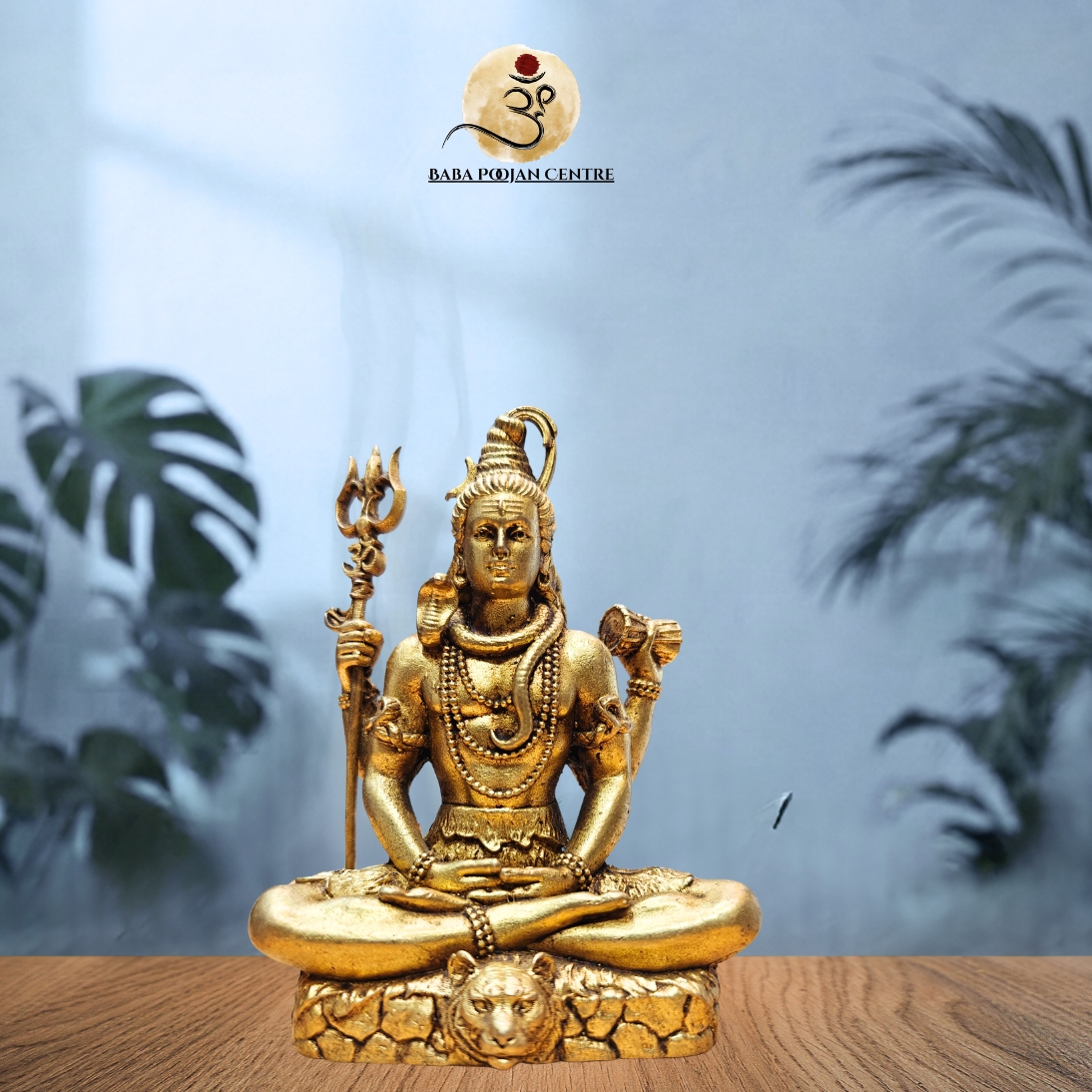 Unique Brass Statue of Sititng Sankar Ji | Handicrafted Premium Idol for Home Pooja and Mandir