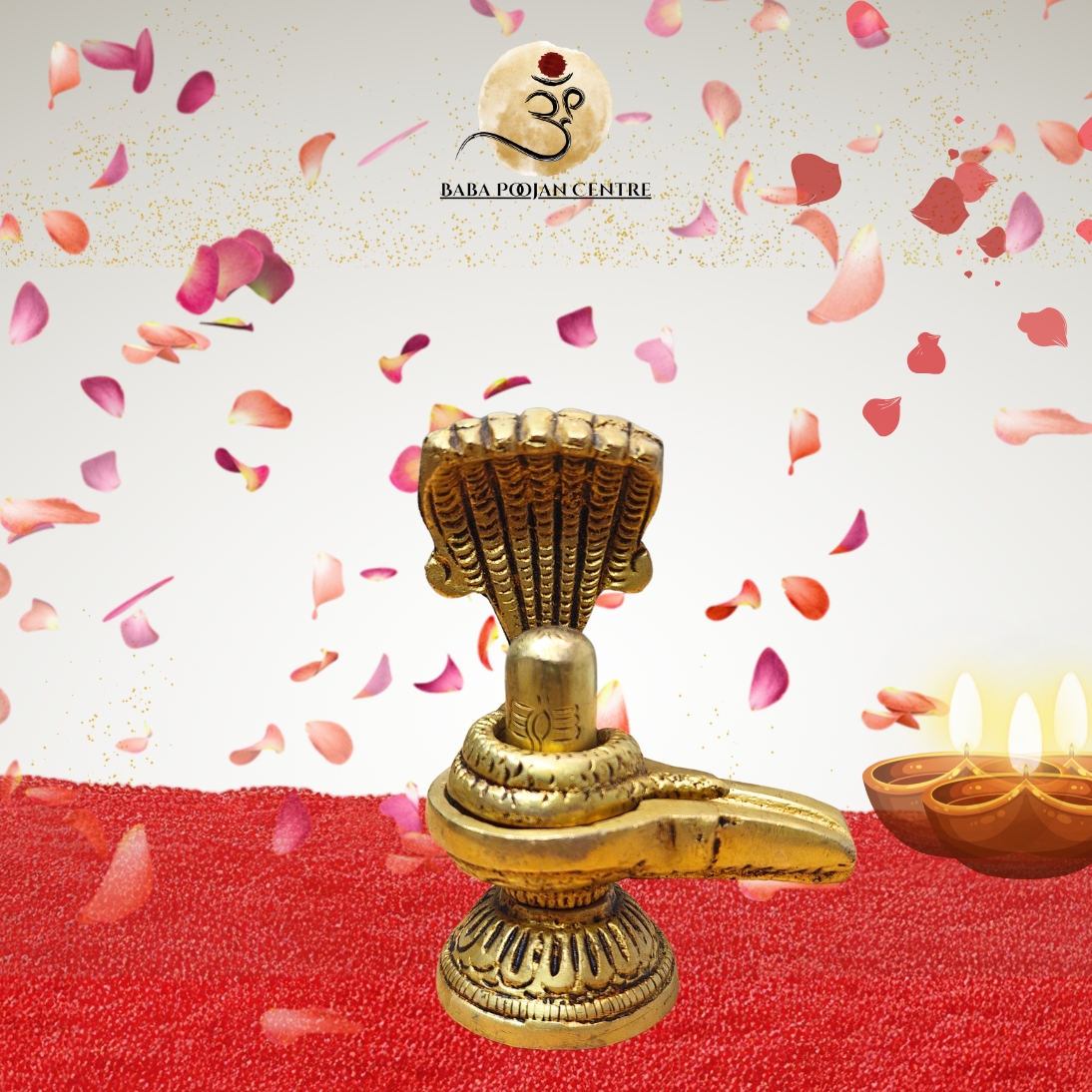 1008 Shiva Lingam with Naga Sculpture