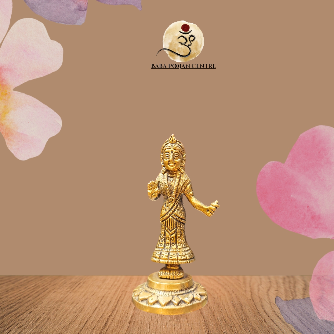 Unique Brass Statue of Radha Rani  – For Home Handicrafted Lord Radha Rani Idol for Home Temple and Pooja
