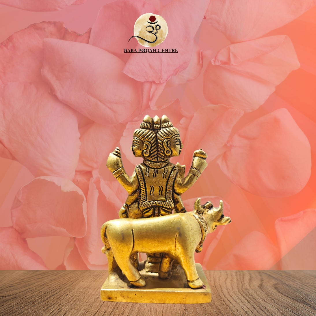 Brass Lord Dattatreya Idol for Home Mandir and Temple - Image 2