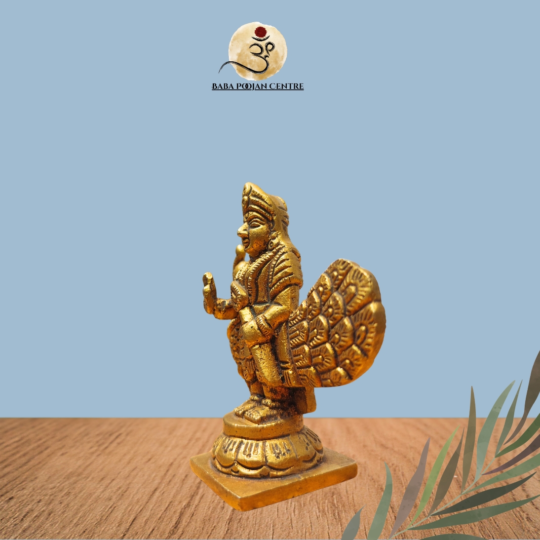 Unique Brass Lord Kartikey Murgan Ji with Peacock | Handicrafted Premium Idol - Image 3