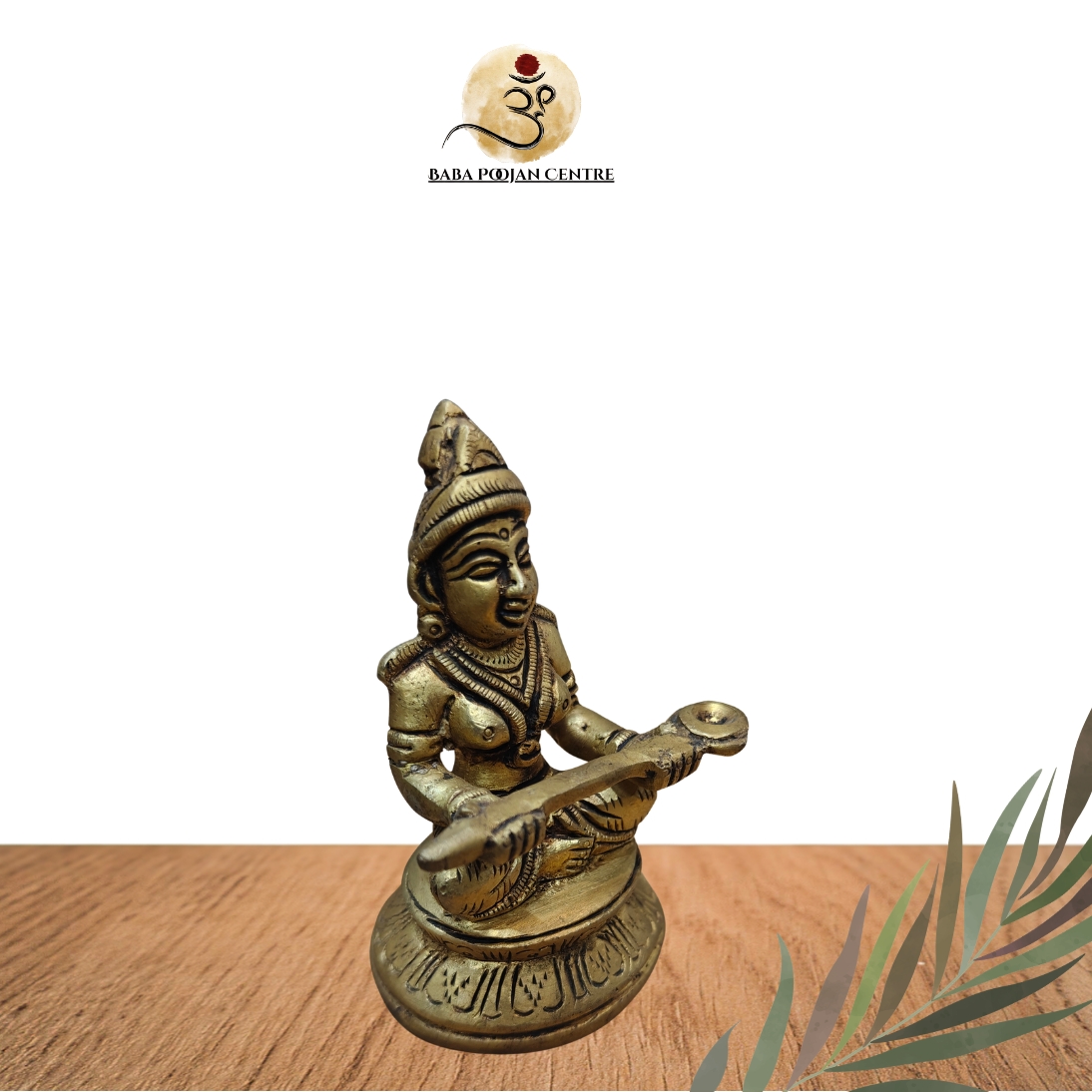 Unique Brass Anapurana Brass Round Chowki For Home Temple | Handicrafted Premium Idol - Image 2