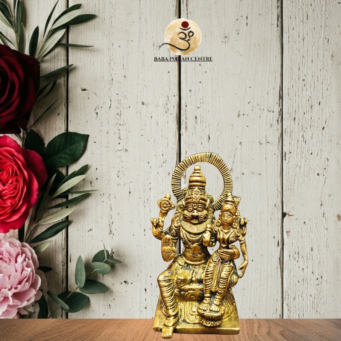 Unique Brass Idol Narshima | Handicrafted Idol for Home Mandir