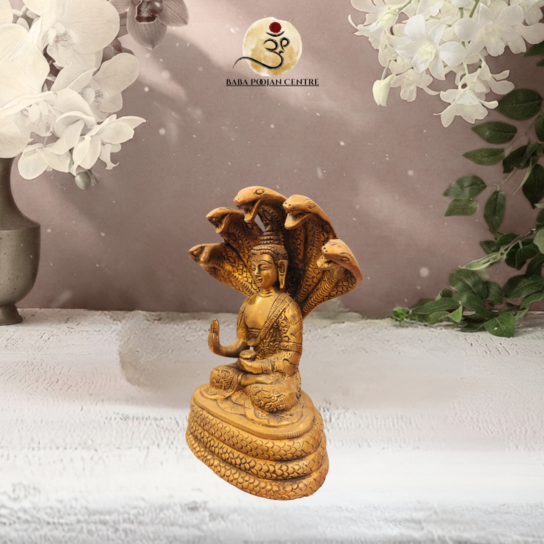 Divine Healing and Protection with the Medicine Buddha Under the Five-Headed Naga - Image 5