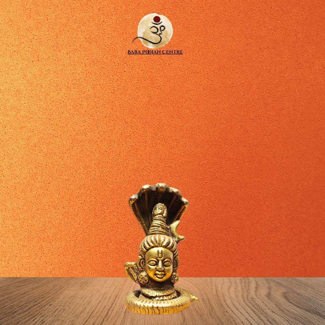 Handcrafted Brass Mukhalingam Shivling with Sheshnag Idol | Antique Finish Lord Shiva Statue for Home Temple & Pooja Decor