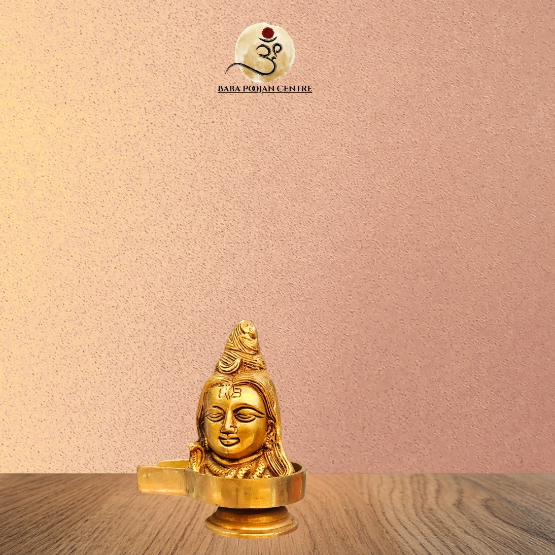Antique Brass Shiva Lingam Murti with Yoni Base