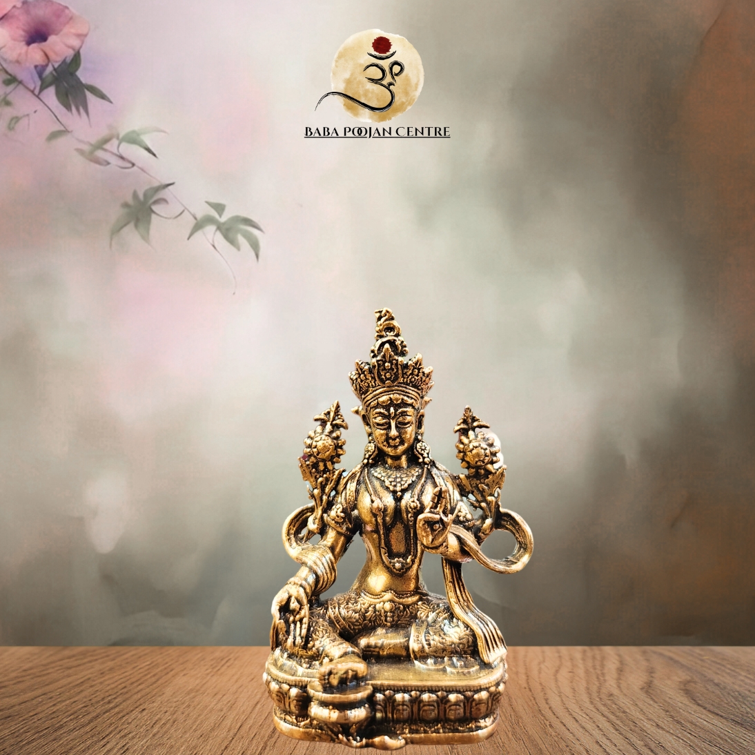 Brass Tara Devi Idol – Symbol of Divine Protection and Compassion